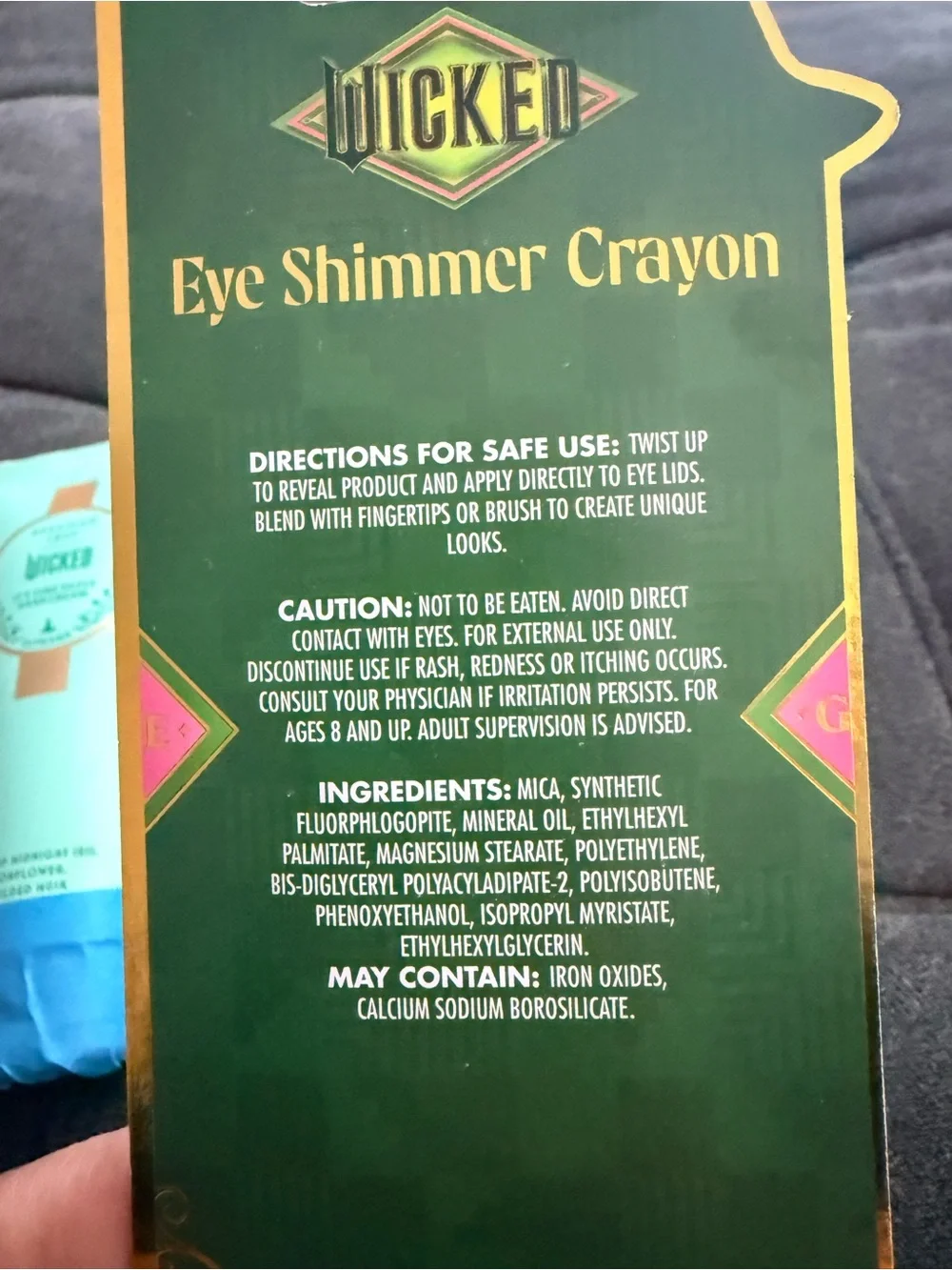 Beekman 1802 Wicked Elphaba Hand Cream and 2 eye shimmer crayons